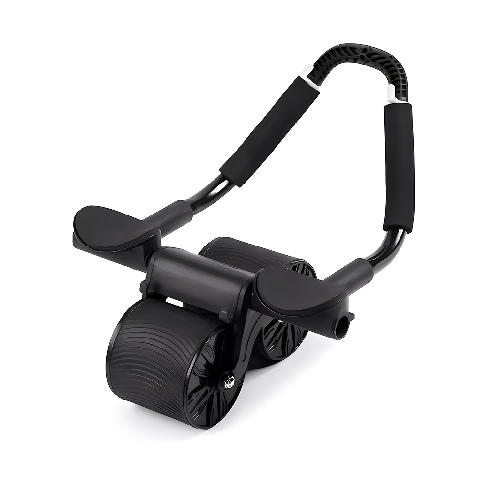 TEMU 1pc Rouleau ABS et Tapis de Genou, Rouleau Abdominal Auto-Rebondissant pour l'Entraînement et le Tonification des Muscles du Tronc, Équipement