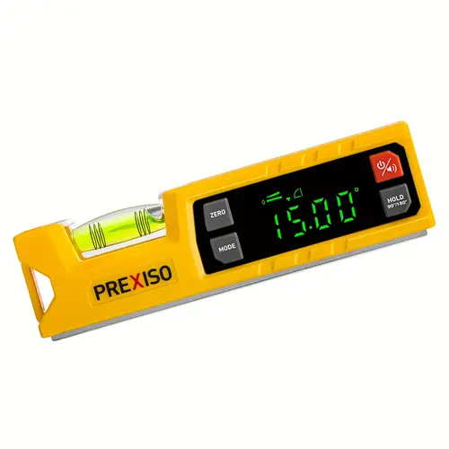 digital protractor 7 inch angle finder 0 90 0 180 range electronic bubble inclinometer with magnetic v audio indicator for woodwork saw home drainage leveling
