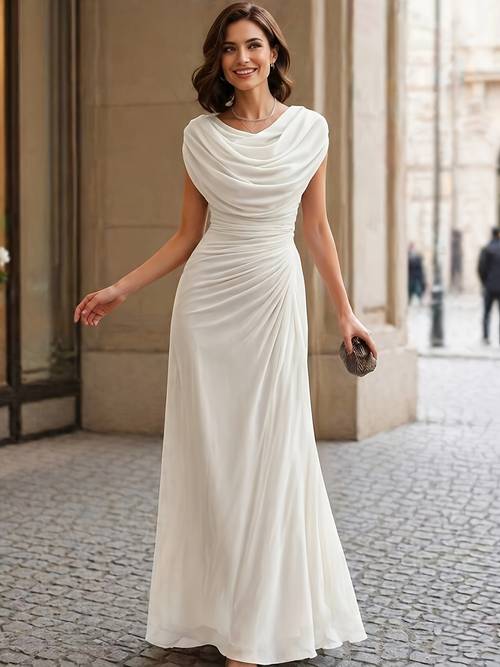 summer solid color sleeveless waist cinching long dress for women high end style suitable for sophisticated daily wear and casual elegant looks