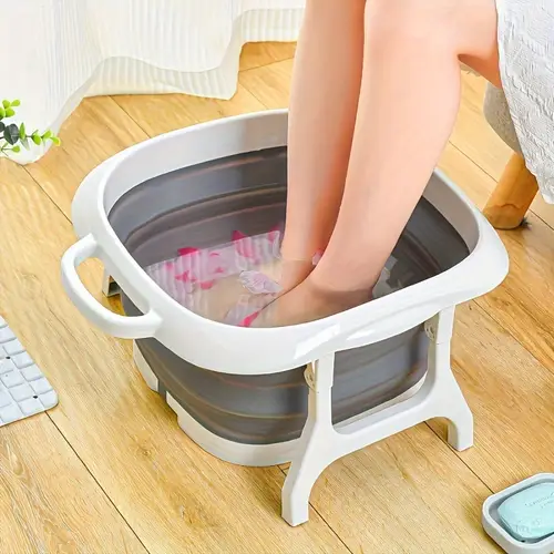 portable foldable soak tub hypoallergenic no power needed ideal for adults nail care
