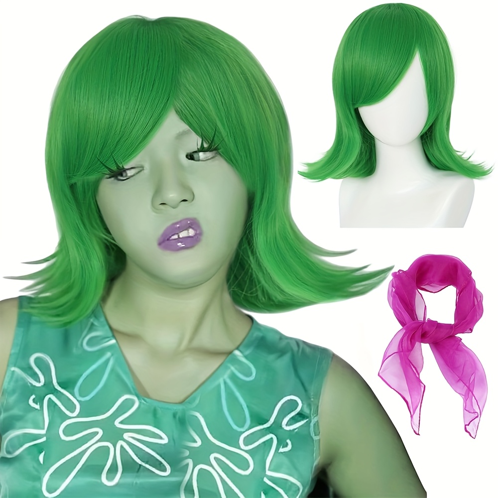 womens green synthetic hairpiece 100 Temu