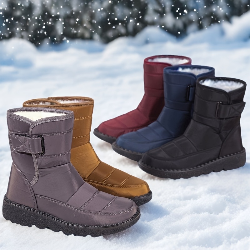 2025 Neue Winter-Warm Damen Schneestiefel, Flache Outdoor Damenschuhe,  Größe 36-45