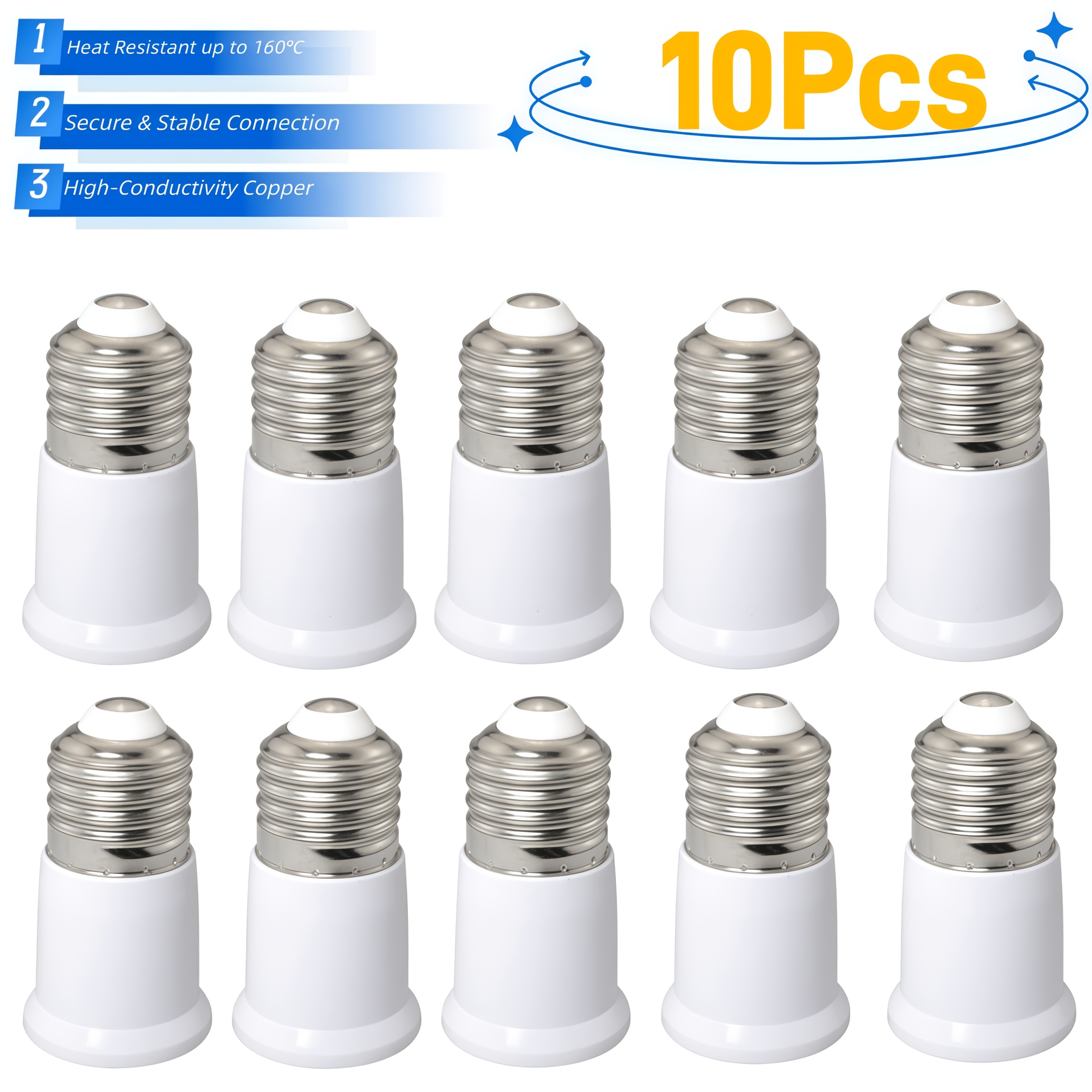 E26/E27 Light Socket Extender, 4.5 Inch Extension ,Adjustable Vertical 90 Horizo E26/E27 Light Socket Extender, 4.5 Inch Extension ,Adjustable Vertical 90 Horizo
