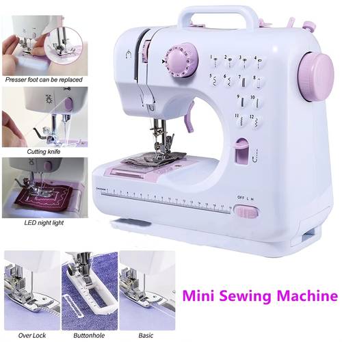mini multi functional sewing machine ideal for clothing curtains pillows and handicrafts projects perfect vacation or birthday gifts portable sewing machine design durable structure