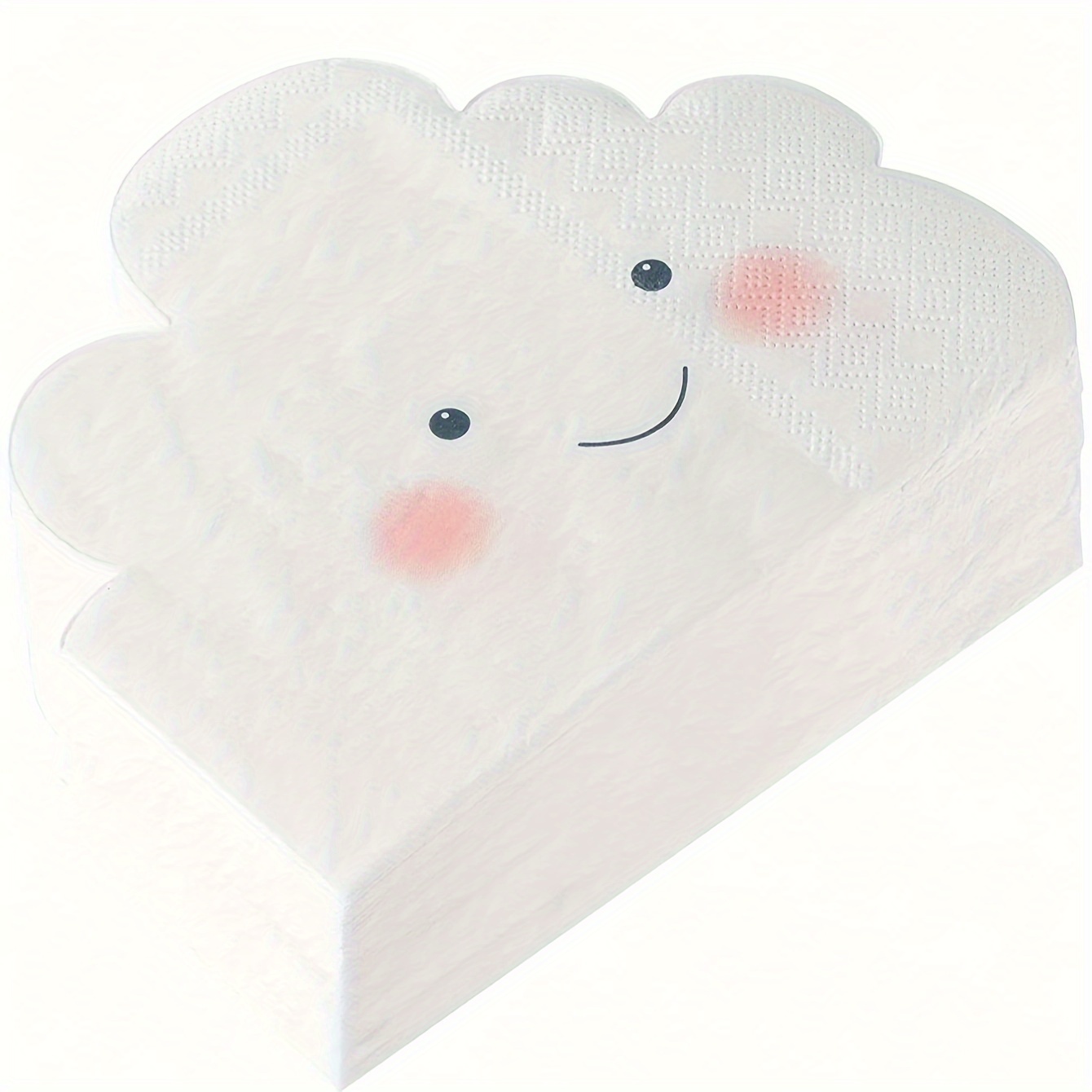 

20pcs, 6.3 X 5.1 Inch Cloud Smile Paper Towels Shower Napkins For Birthday Gender Reveal Cloud Party Decorations