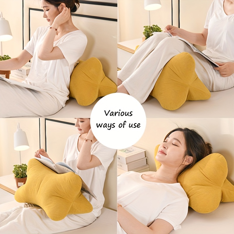 1pc chenille ergonomic soft triangular bone lumbar support pillow thickened couch cushion for office chair home decor and comfortable back support   decor cushion comfortable support washable cover pillows for couc Product details 3