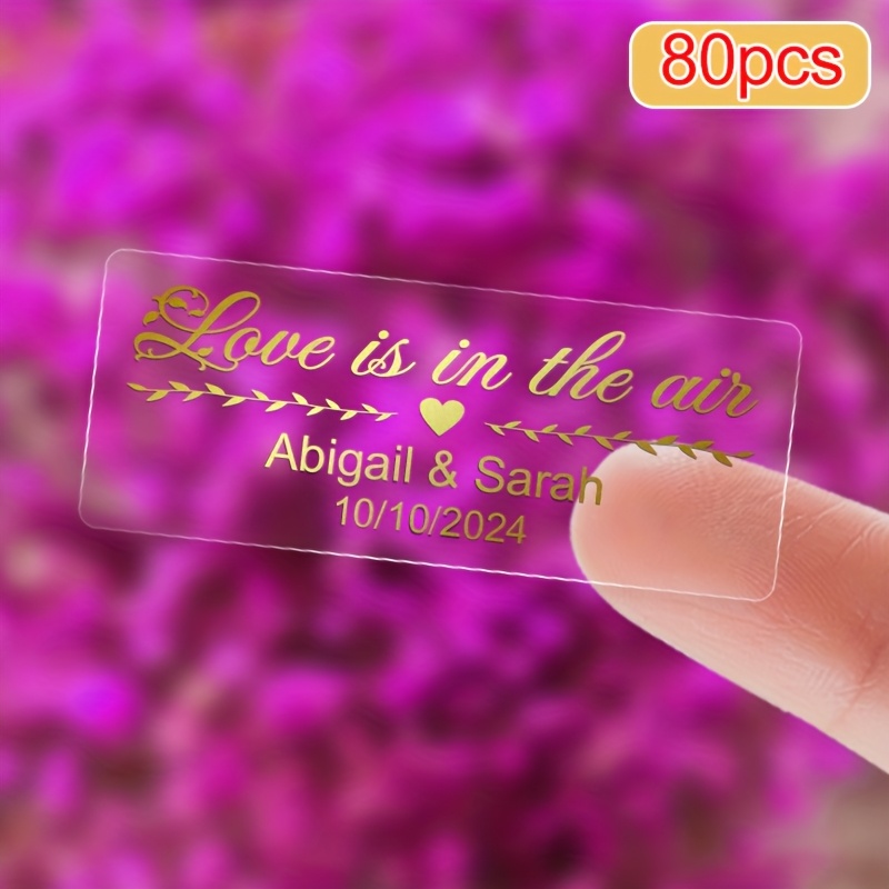 Image of Custom Hello Kitty Bubble Stickers - Transparent Wedding Labels For Bridal Shower Favors, Party Supplies & Gift Wrapping Additions