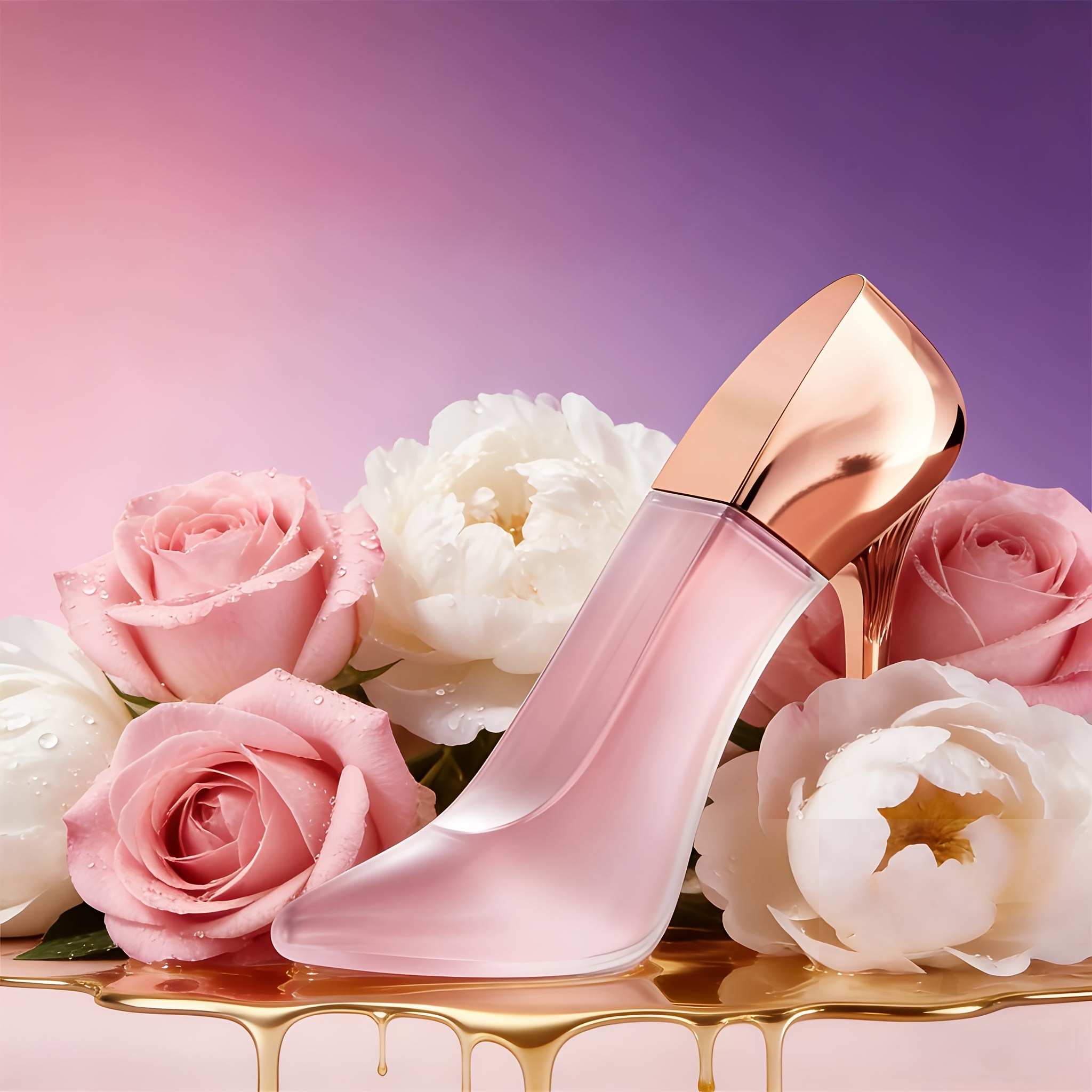 Image of Pink Stiletto Luxury Perfume For Women, Floral Fragrance | Top Notes Of Lily Of The Valley And Grapefruit, Heart Of Rose And Peony, Base Of Cedar And Musk