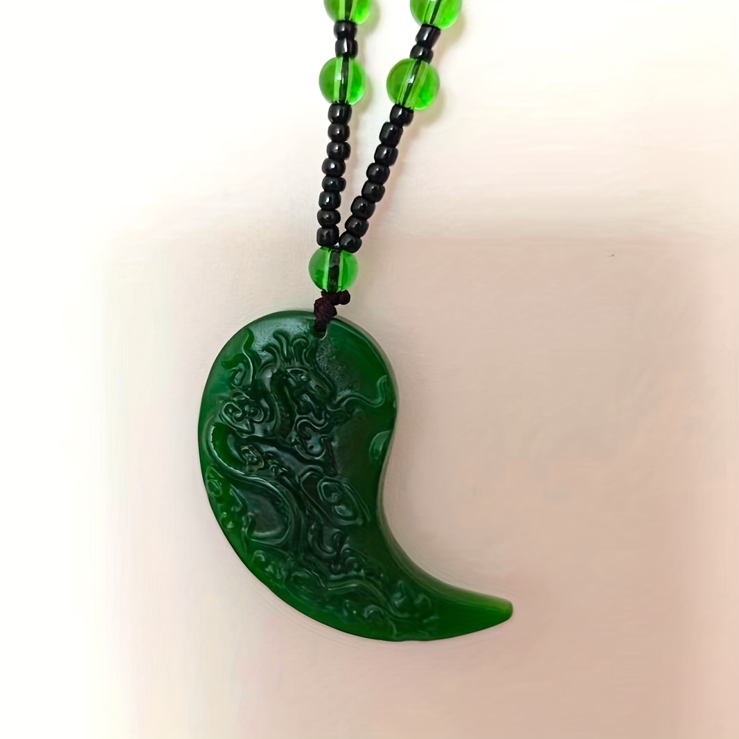 Women's Fashion Pure Green Pendant Necklace