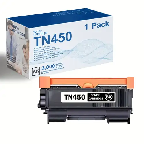 TN450 - Cartucho De Tóner Compatible Con Brother TN-450 TN420 TN-420
