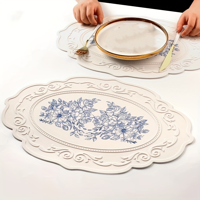 

2- Thickened Placemats, - Dining Table , , Non-textile , Round For And Dining