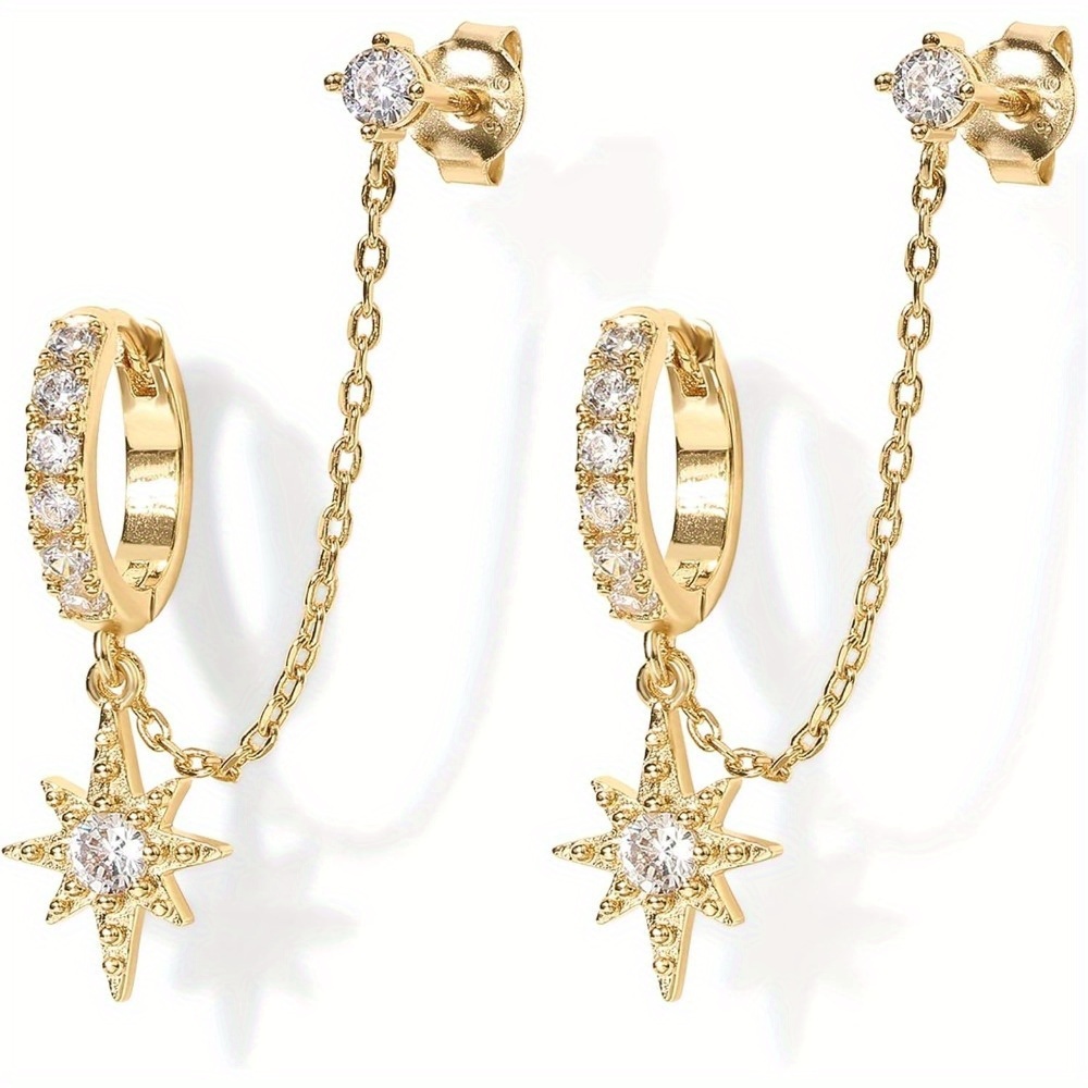 ピアス D SQUARED2 EARRING WITH CHAIN RINGS (ERW0134_37200001F215) Dsquared2 Earring With Chain Rings | italist