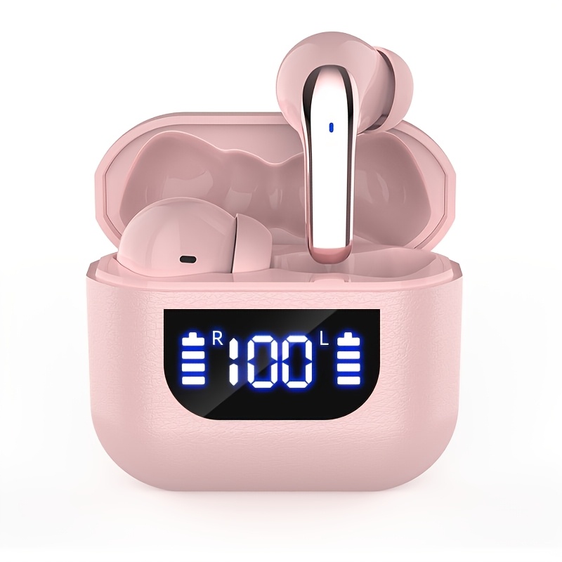 Image of Wireless 5.4 Headphones 13mm Large Diaphragm Touch Control Earphones, Low Latency Gaming Headset, Type-c Fast Charging Digital Display In-ear Headphones For Ios