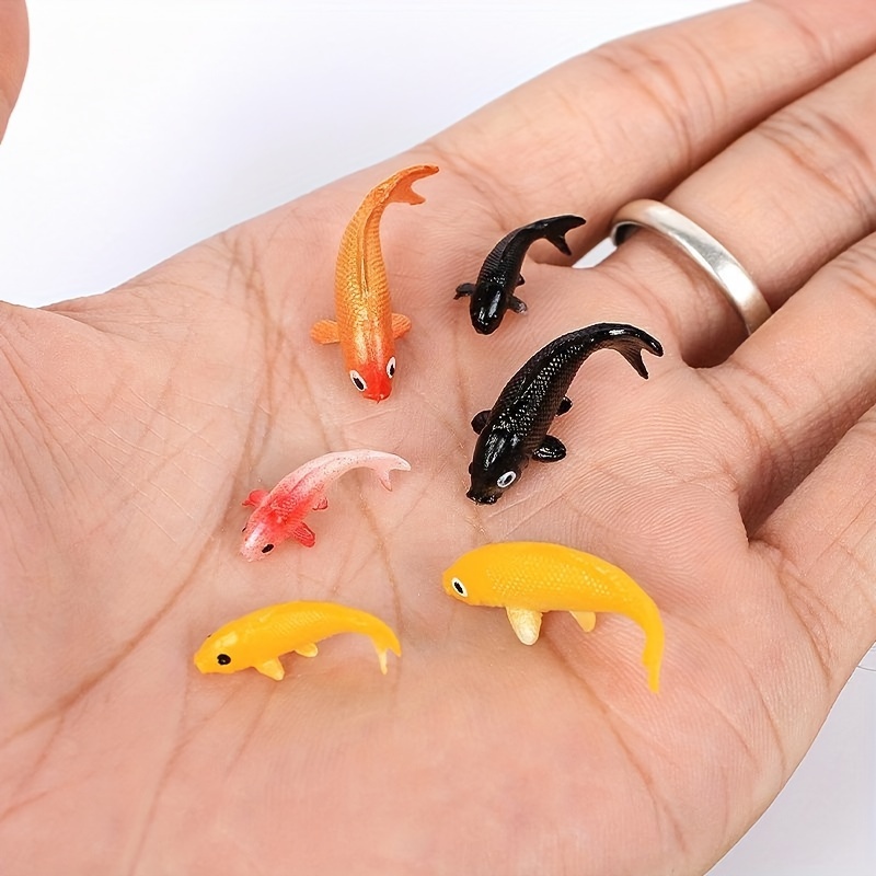 

10 Pcs Miniature Koi Model Set - Perfect For Micro-landscape Accessories, Glass Fish Tank, Aquarium, Dollhouse Home Decoration, And Mini Fish Tank Props