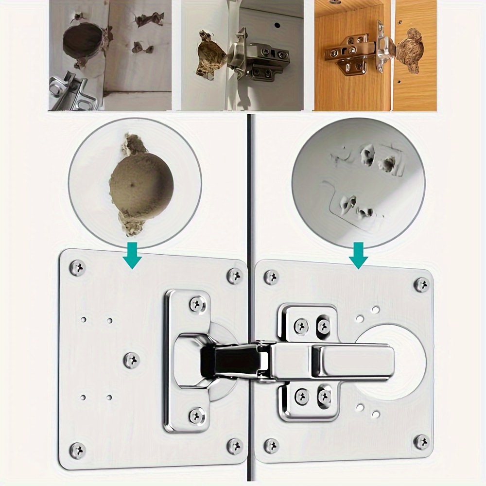 1pc Cerniera Piastre di riparazione Armadio da cucina Armadio Guardaroba  Cerniera per porta finestra Riparazione Strumento di fissaggio Ferramenta  per mobili - Temu Italy