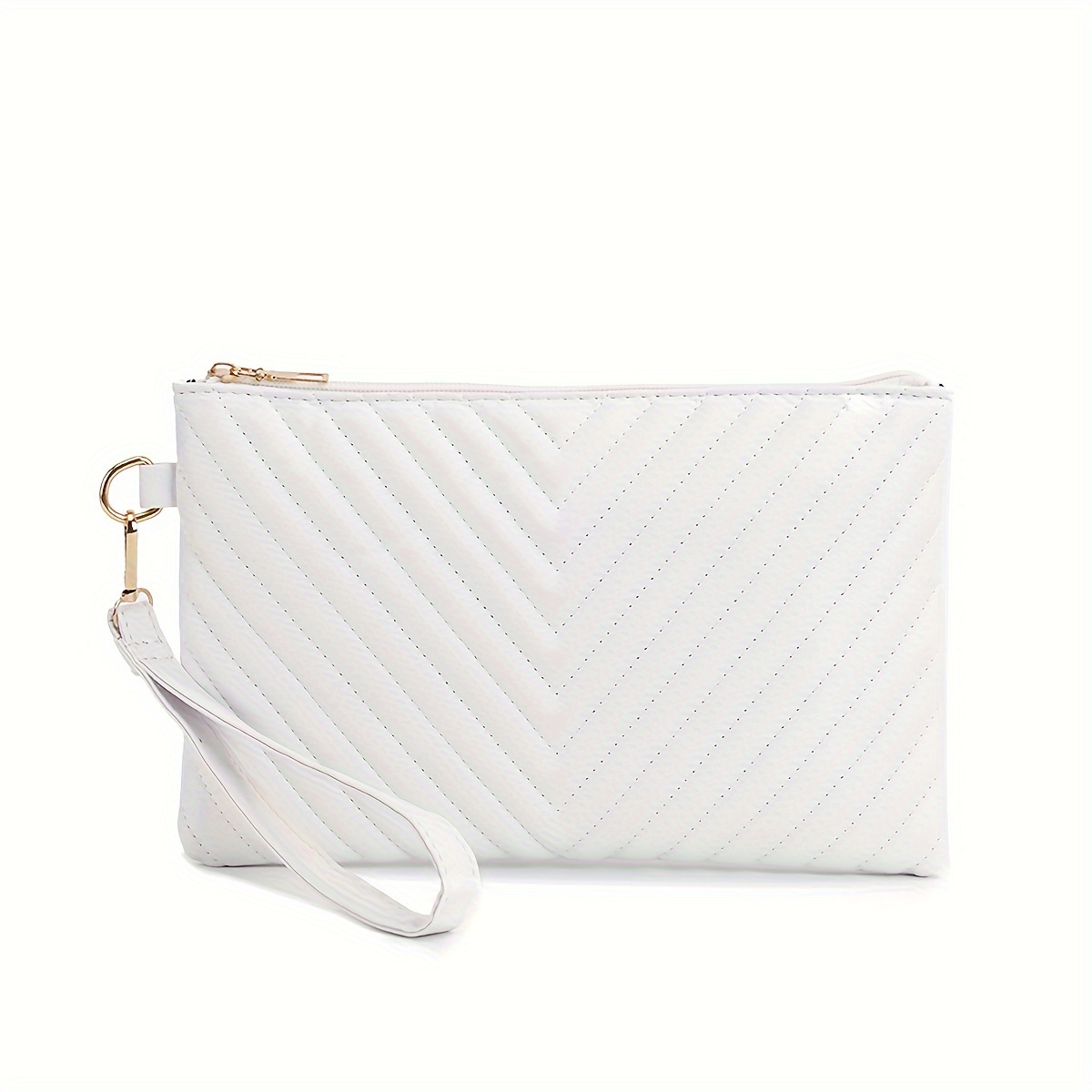 Modische Damen PU Handy Tasche Gesteppt Einfache Handtasche: retailer-supplied image