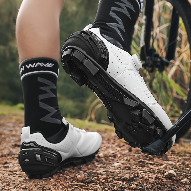 Chaussures De Vélo SANTIC Unisexe - Pour Route & VTT, Semelle Rigide, Taille 40 à 45