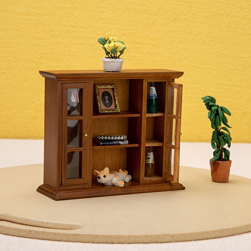 Cheminée miniature en bois 1:12 pour maison de poupée Mini