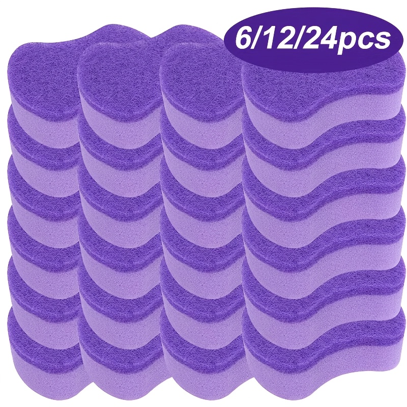 6/12/24pcs Heavy-Duty Cleaning Sponges - Non-Shedding Scrub Pads, Quick-Absorbing Dish Cloths for Kitchen, Bathroom, Countertops - Stackable, Non-Toxic, Durable PU Cleaning Sponges for Dishwashing, Stovetops, Sink Cleaning - Ideal for Home, Restaurants, Hotels, Sponges for Washing Dishes, Duallayer Sponge, Highabsorbency Sponge, Dishwashing Sponge, Stackable Sponge, Longlasting Scrubber, Kitchen Scrubber, Home Cleaners