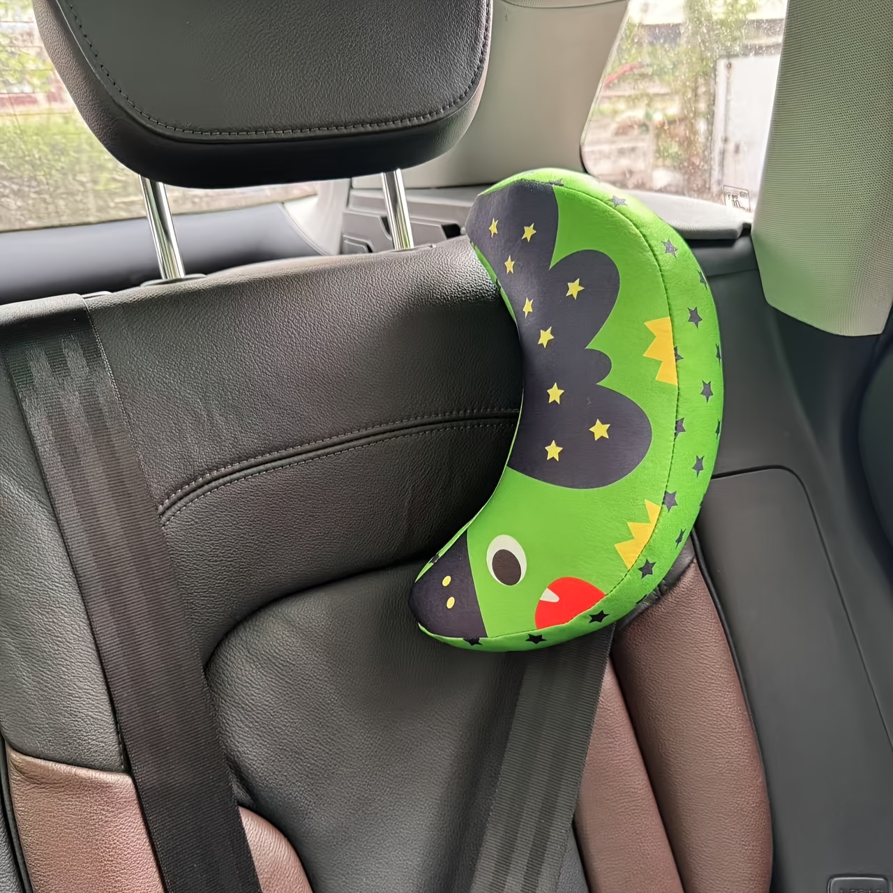 TEMU Car Seat Belt Shoulder Pad Car Neck Pillow Sleeping Pillow Car Sleeping Artifact Neck Protection Crescent U-shaped Pillow