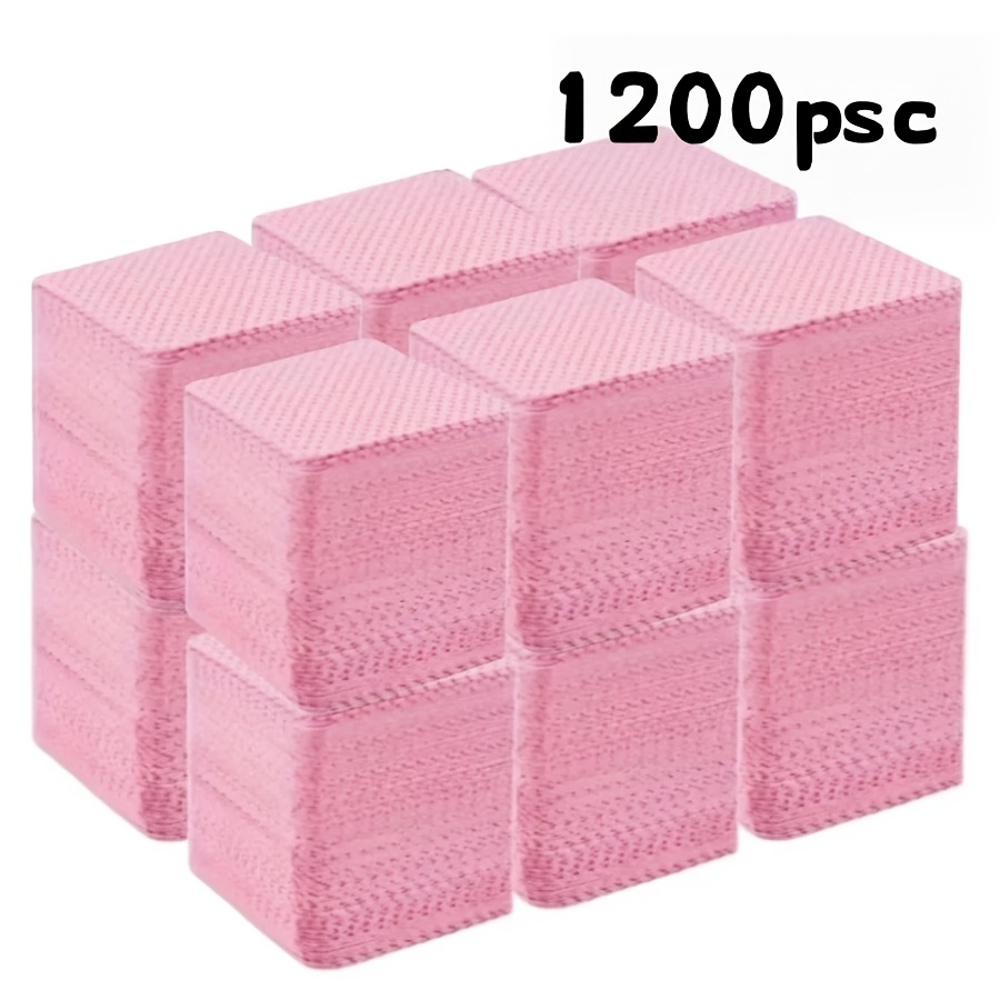 TEMU 1200pcs For Nail Wipes, Cleaning Pads, For Nail Beauty Care Tool