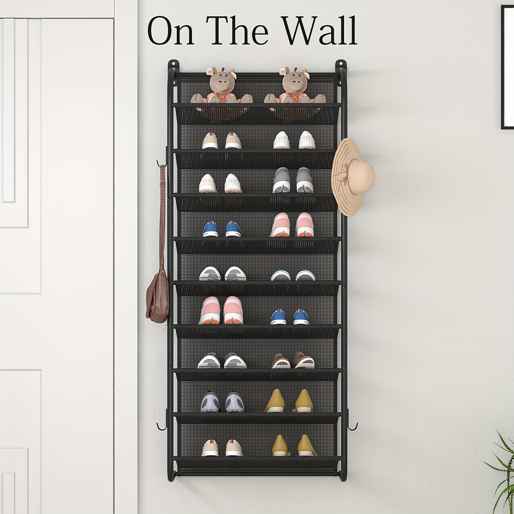 Closet Metal Shoe Rack For Door Closet Shoe Rack Door Mount