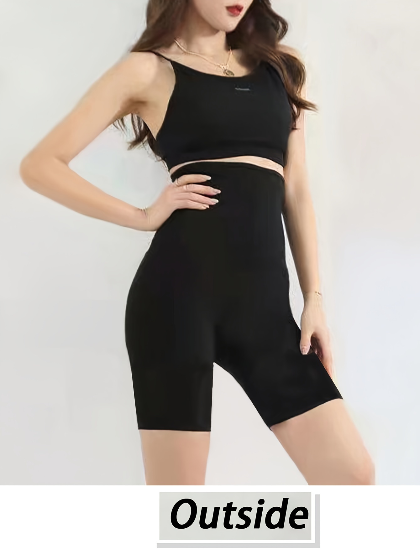 Women's Plus Size High-Stretch Yoga & Fitness Shorts - Breathable, Semi-Sheer Activewear for Hiking & Outdoor Activities