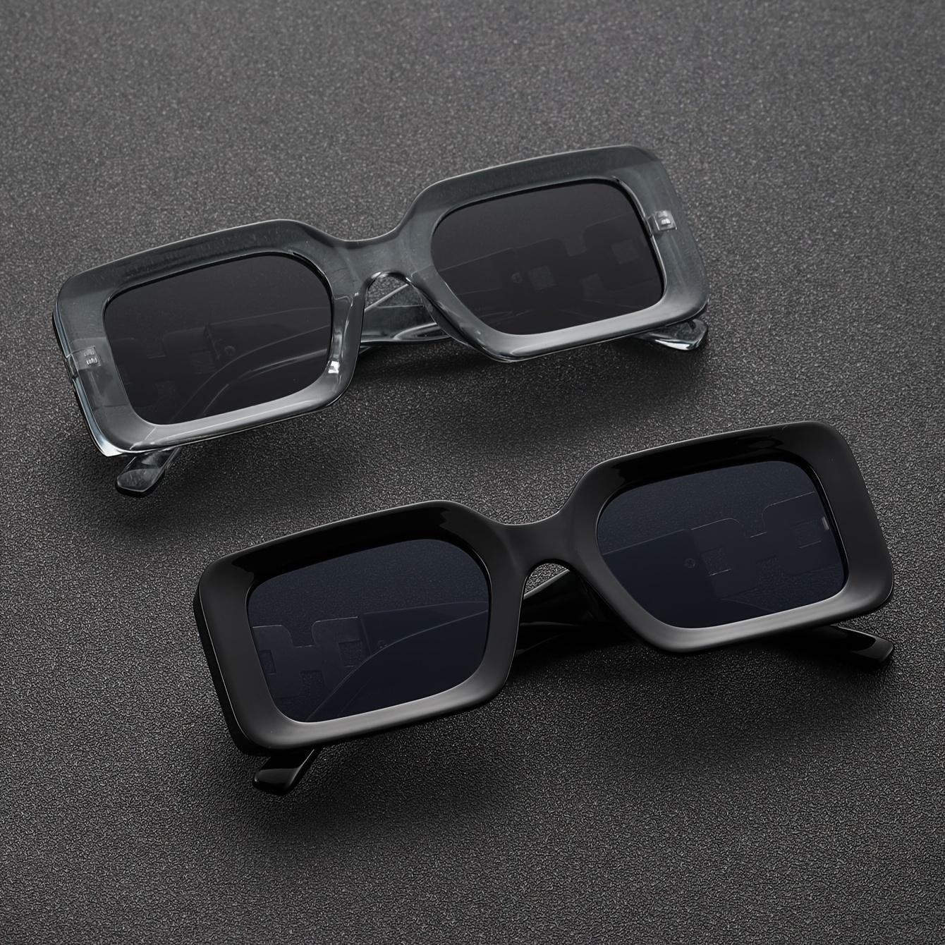 

2 Pairs Of Men's Premium Sense Fashion Trend Driving Travel Glasses