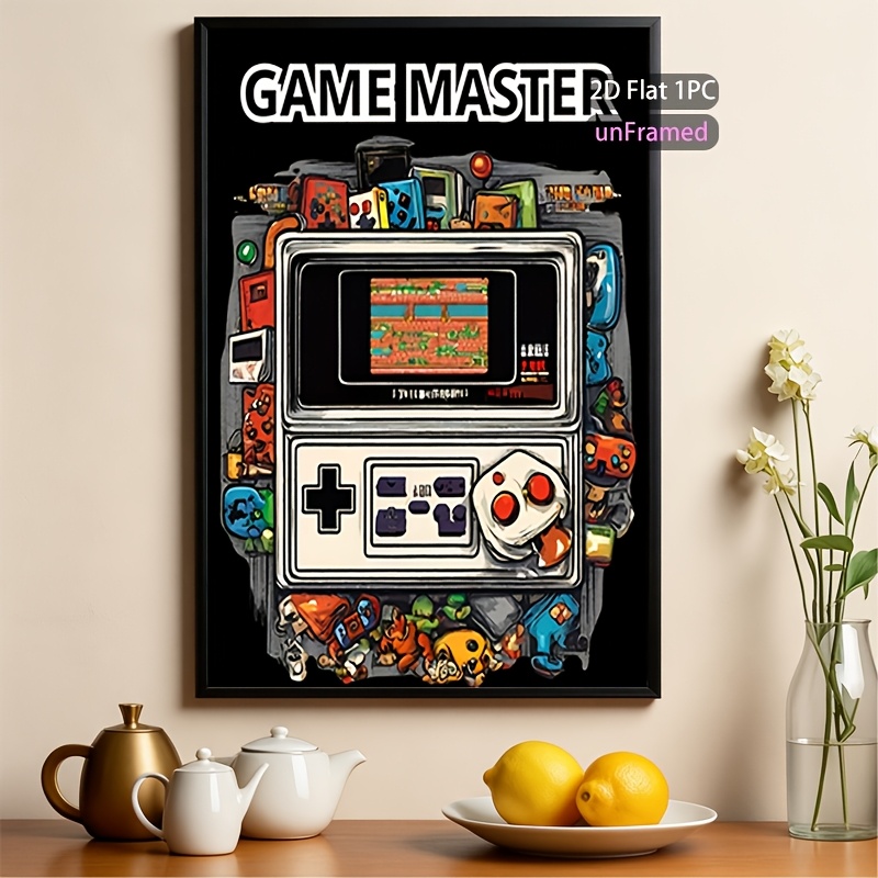 9E6B2301-30E8-4Def-85Be-0Ba31876D4Cb.jpg game master retro gaming poster - ästhetische videospiel leinwandkunst