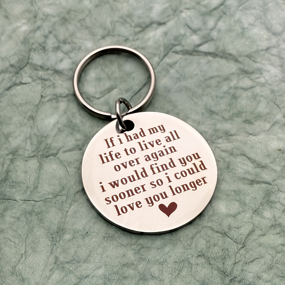 To My Love Keychain Boyfriend Husband Birthday Gift Girlfriend Wife Anniversary Valentines Day Gift