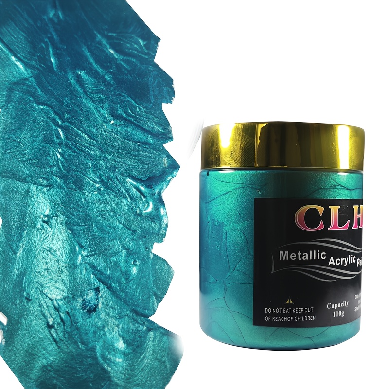Metallic Acrylic Paint 110g Bottle Metallic Painting Pigment For Art Pigment Non-fading Suitable For Artists And Beginners To Paint On Rock Handicrafts, Fabrics And Stones