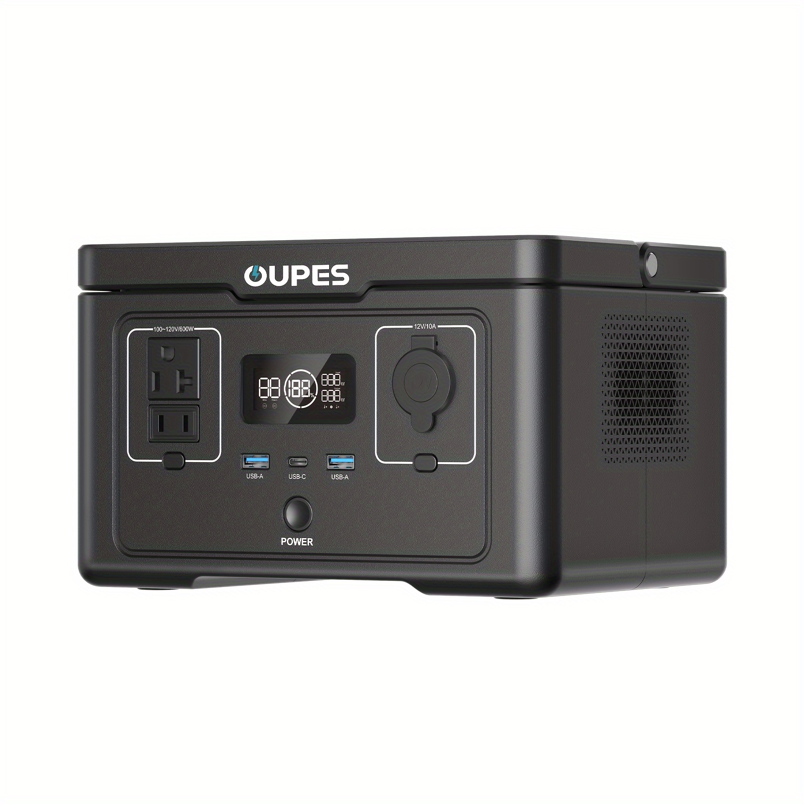 

Oupes Portable Power Station 600, 256wh Backup Lifepo4 Battery, 110v/ Pure Sine Wave Ac Outlet, Solar Generator For Outdoors Camping Travelling Emergencies, Christmas, Festival, New Year's Gift