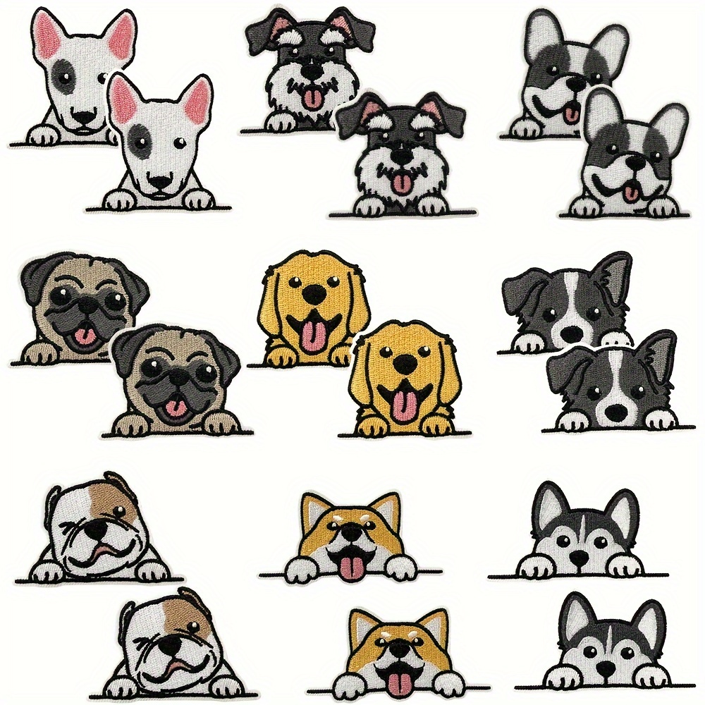 

9 Styles Of Puppies, With 2, 18pcs Cute Tongue- Dog Sets, Diy Clothes, Bags, Hats