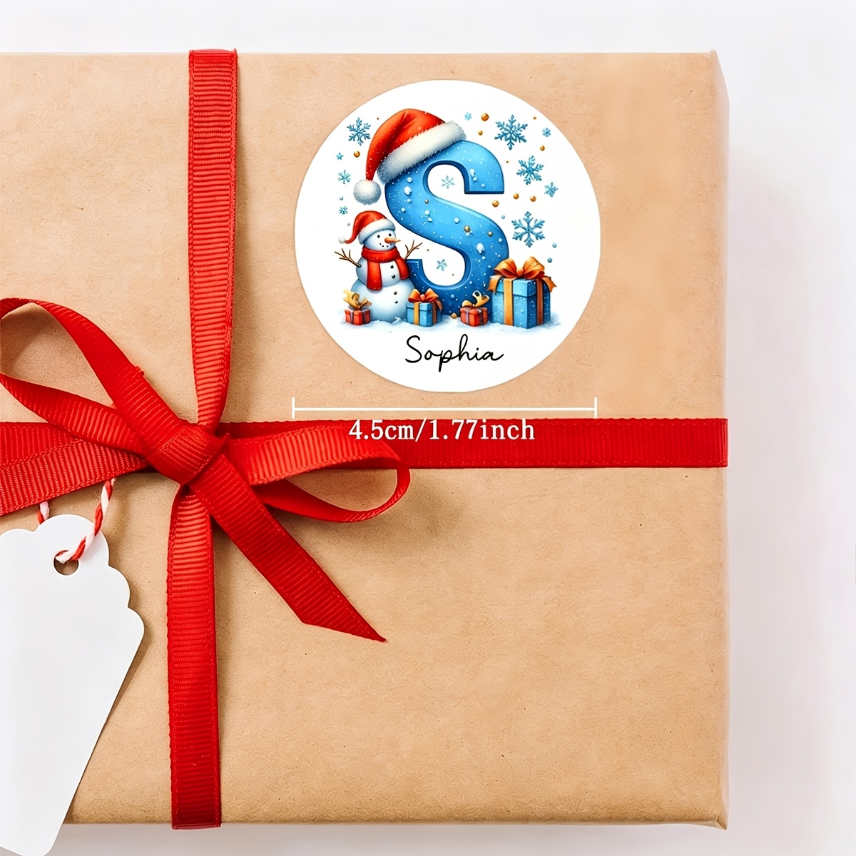 TEMU Custom Stickers In Sets Of 90/60/30pcs, Christmas Gift Tags, Santa Claus Letter Paper Stickers, And Packaging Bag Stickers. Suitable For
