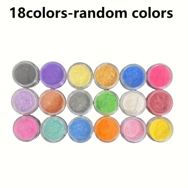 18 Colors/set - Mica Powder, Suitable For Resin Mold Diy, Candle Making Color Dye Powder, Art Craft Diy