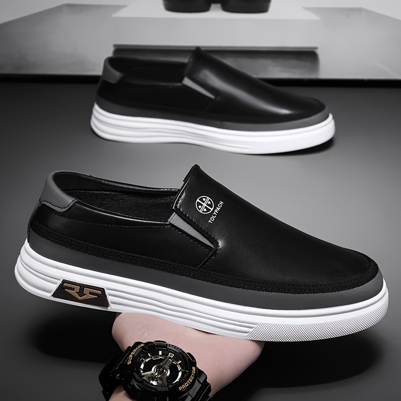 Men\'s Black Slip-On Casual Loafers with White Sole (never worn) s-l400.jpg main image 2