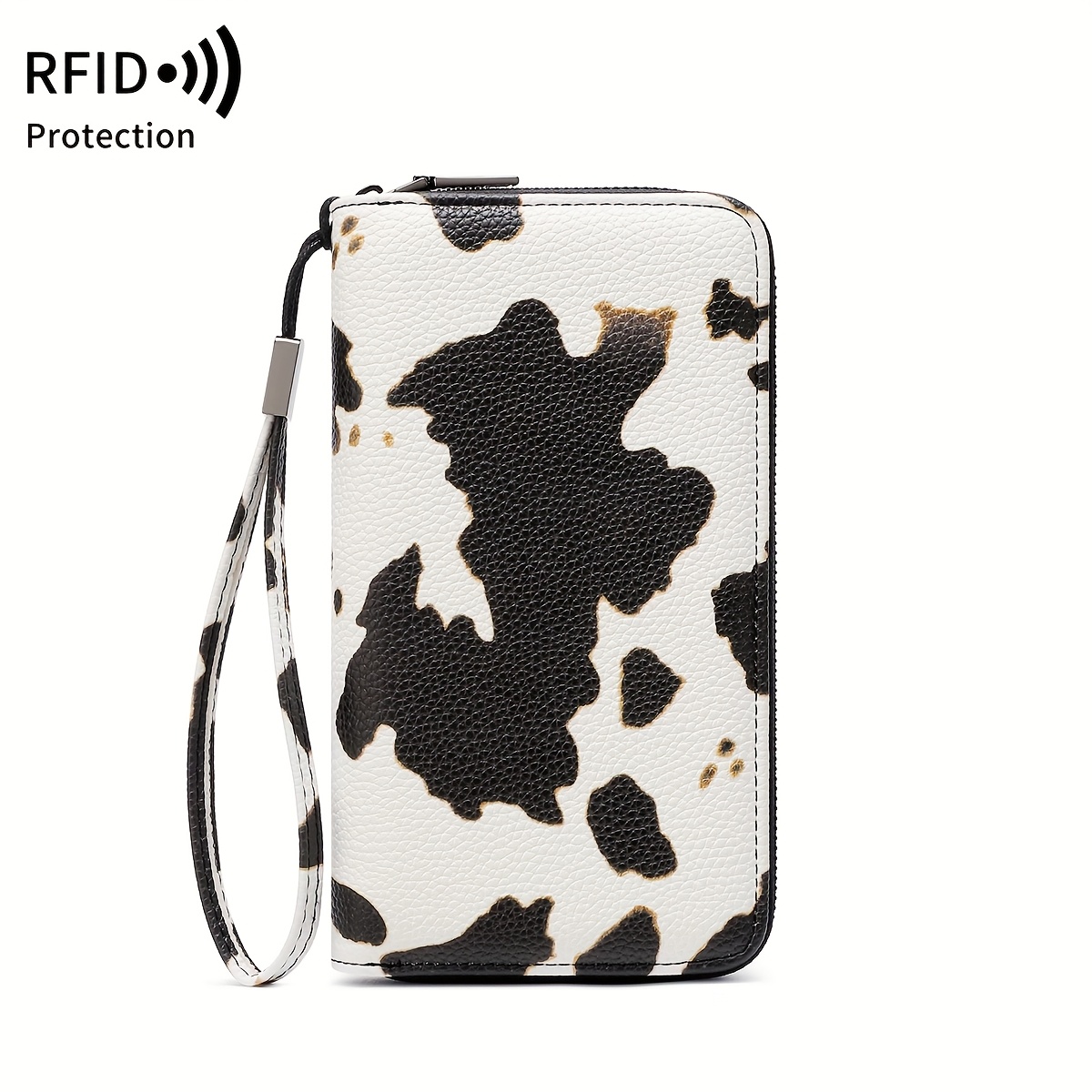 MIYIN Women's Wallet, Vintage PU Long RFID Blocking Large Capacity, 36 Card Slots & Zipper Pocket, Accordion Clutch with Wrist Strap, for Business / Credit Card Organizer