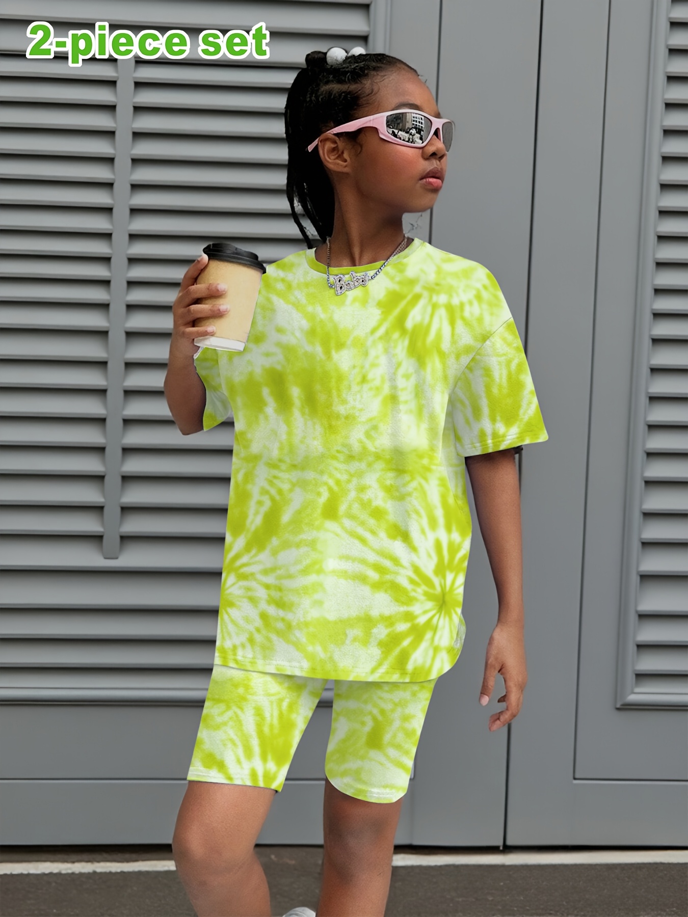 girls girls clothing fluorescent yellow tie Temu Pakistan