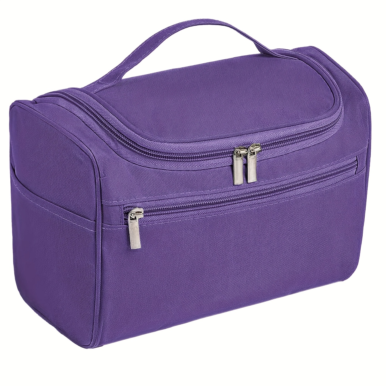 TEMU 1 trousse de Cosmétique de voyage, grande trousse de Cosmétique unisexe de grande capacité, grande trousse cosmétique avec crochet et poignée,
