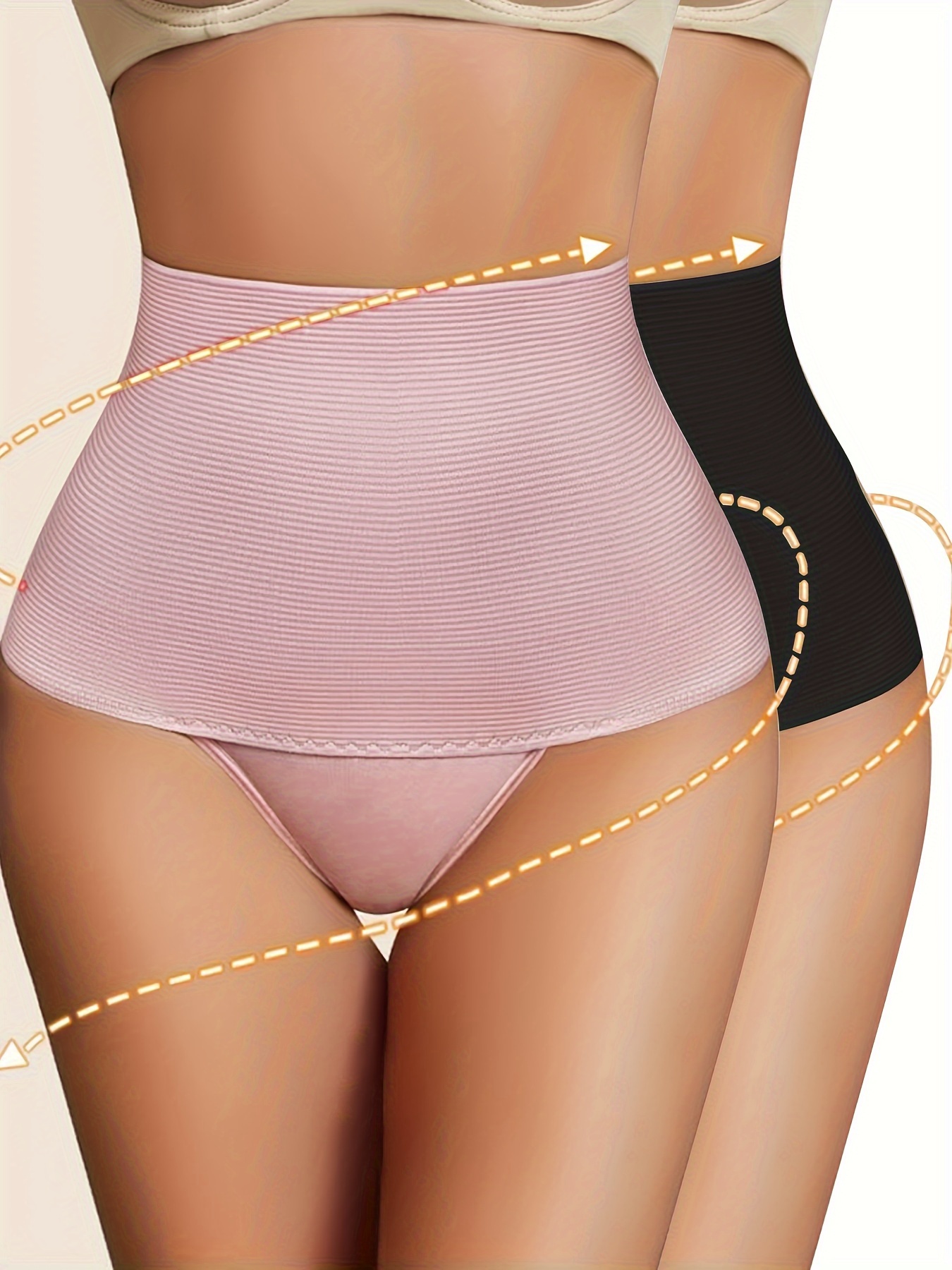 High Waist Solid Color Body Shaping Panties