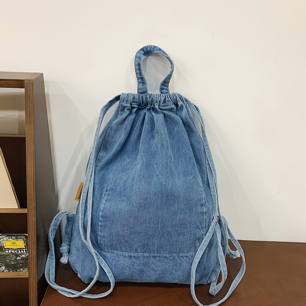 Image of Women's Drawstring Backpack, Casual Versatile Sports Daypack, Lightweight Hiking Bag For Outdoor, Badminton