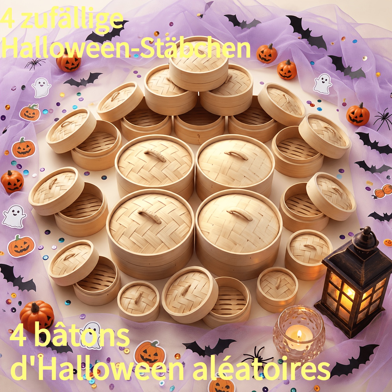 Image of 4pcs Of Halloween-themed Creative , Miniature Creative Squeezing Toys, Soft And Slow Rebound, Suitable For Relax, Anxiety Relief And Sensory Games