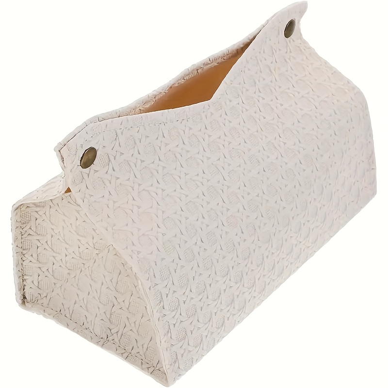 white woven fabric tissue box cover aesthetic tissue storage box for home and office decor simple and   decorative material fashionable facial stand suitable for living room or coffee table stylish storage box decorative box cover woven texture tissue box cover tissue box holder square tissue box holder travel accessorie organizer and storage packing cube for suitcase compression packing cube luggage organizer travel accessory koffer organizer travel Product details 1