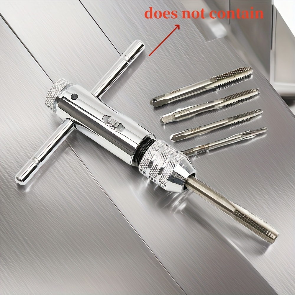 

5pcs Precision Threaded Tool Set, Iron Construction, With Flat, , And Screw For Metalworking And Mechanical Repair