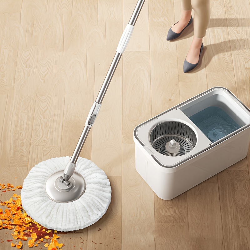 versatile hands free washing mop and bucket set with roller lift stainless steel pp ideal for home kitchen bathroom floors details 9