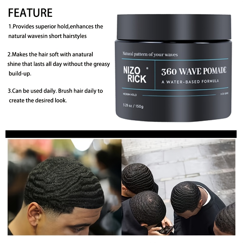 NIZORICK Men's 360 Degree Wave Styling Cream
