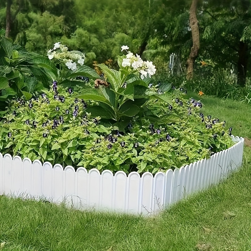 white plastic garden edging sold on Temu United States