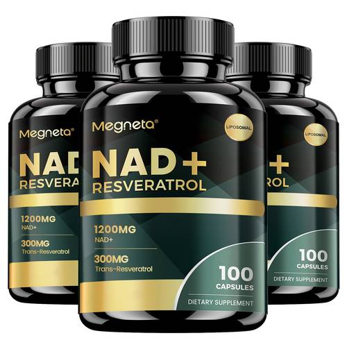 liposomal nad supplement with nicotinamide riboside and trans 3 in 1 100 vegan capsules 1 bottle 3 bottles