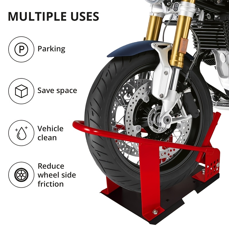 Motorcycle Wheel Chock For Trailer Adjustable Tire Chock 8-21 Inch ...