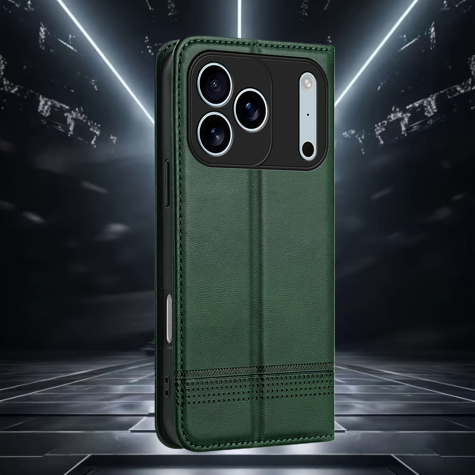 TEMU Phone Case - A Stylish Flip Case For The For Iphone 17 Series, Featuring A Luxurious Feel And Design. It Camera Protection, Is Resistant To
